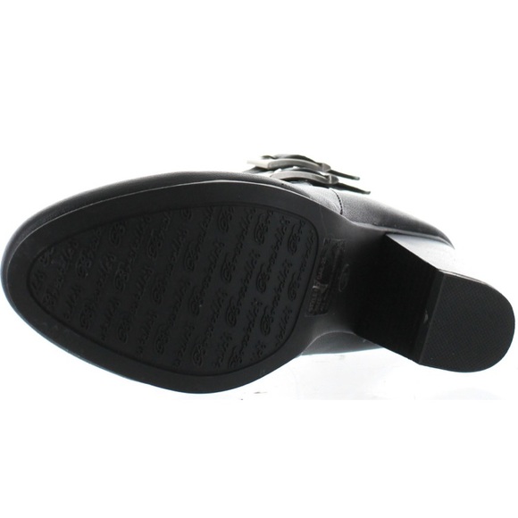 Breckelles G27 Block Bootie Black double buckle 9 - Picture 4 of 4